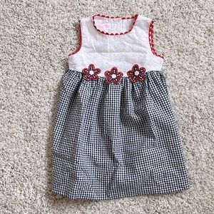 NWT Bonnie Baby Eyelet Check Dress 24 months